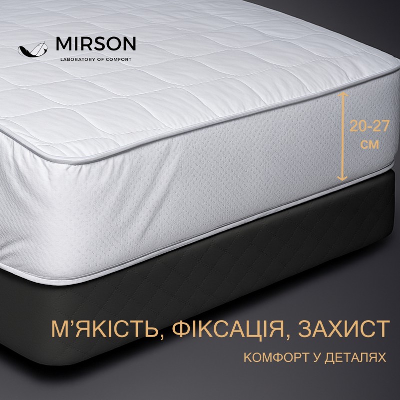 Наматрацник №283 Bamboo двосторонній Aloe Vera (водонепроникний з гумкою по периметру) - 1