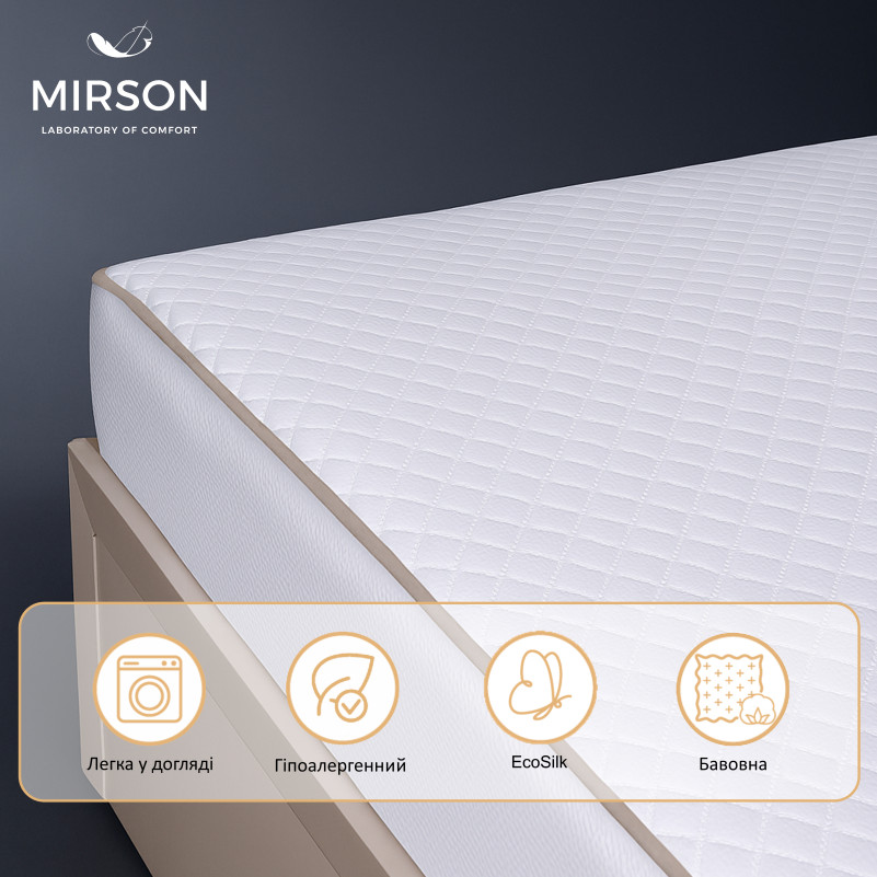 Наматрацник №5008 Exclusive Line Сotton Waterproof (водонепроникний на резинці по периметру) - 3