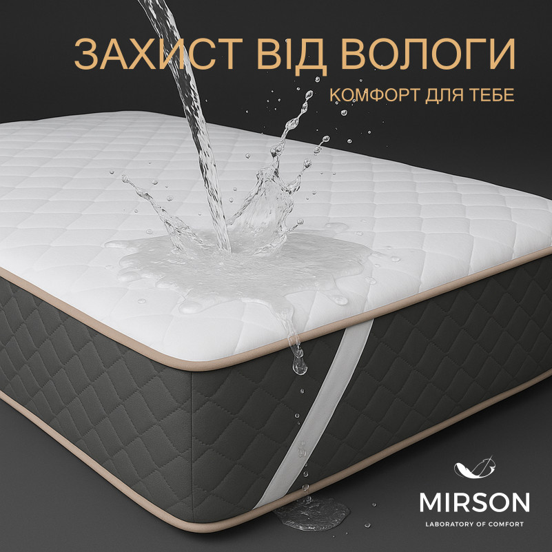 Наматрацник № 959 Natural Line Стандарт Wollen (водонепроникний з гумкою по кутах)