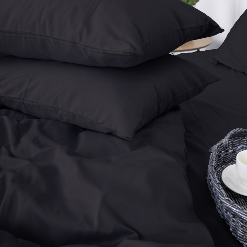 Комплект постельного белья Сатин "0848 Blue Black"