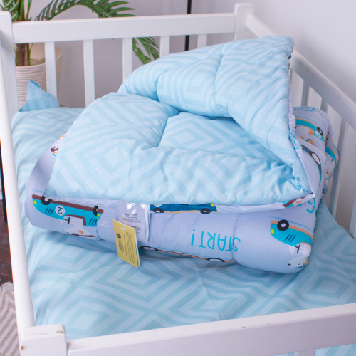 Одеяло антиалергенное зима №3807 Kids Time 18-0008 Bunny Races (EcoSilk) - 3