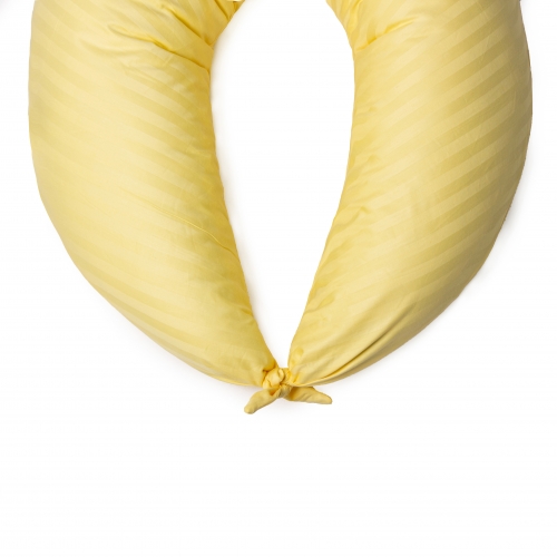 Подушка для вагітних та годування №10129 Satin Stripe 30-0003 Intense Yellow