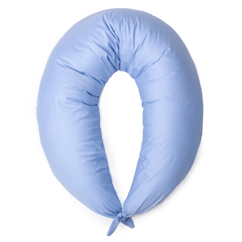 Подушка для беременных и кормления №10220 Satin 0842 Light Blue EcoSilk сатин