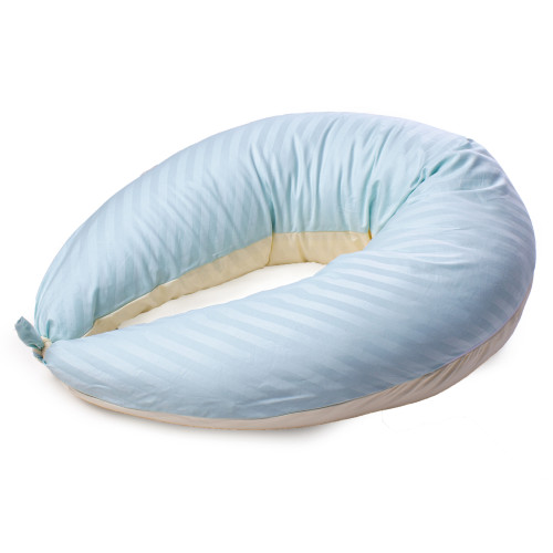 Подушка для вагітних та годування №10160 Satin Stripe 30-0014 + 30-0002 Fleshly EcoSilk сатин