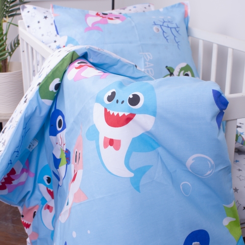 Комплект постельного белья Бязь Kids Time 17-0521 Sharks blue