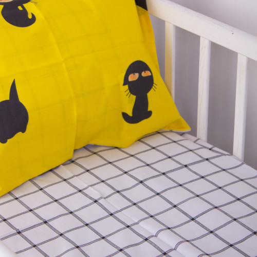 Простынь детская Бязь Kids Time 17-0572 Black Cat