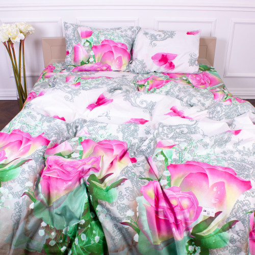 Комплект постільної білизни Мікрофібра принт 15-0042 Dhaka 