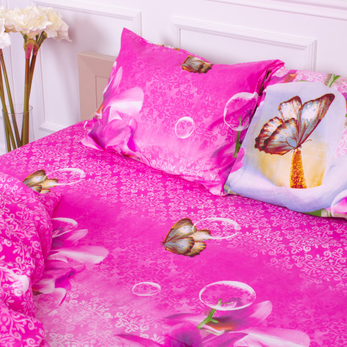 Наволочка Микрофибра принт 15-0147 Sea-buckthorn  - 2