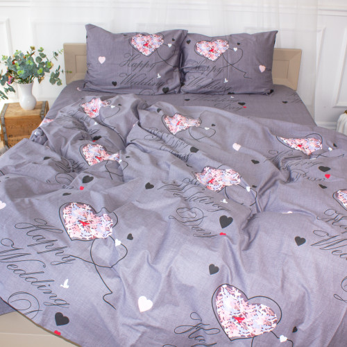 Комплект постільної білизни Сатин 22-1277 Happy day