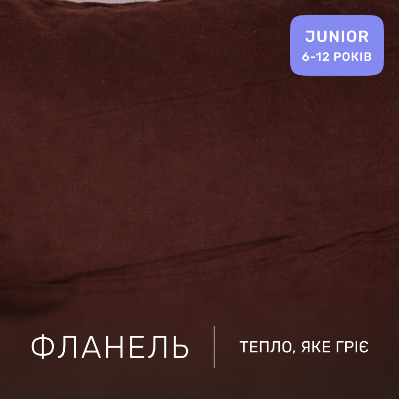 Комплект постельного белья JUNIOR Фланель 004-003 Cappuchino/Brown - 1