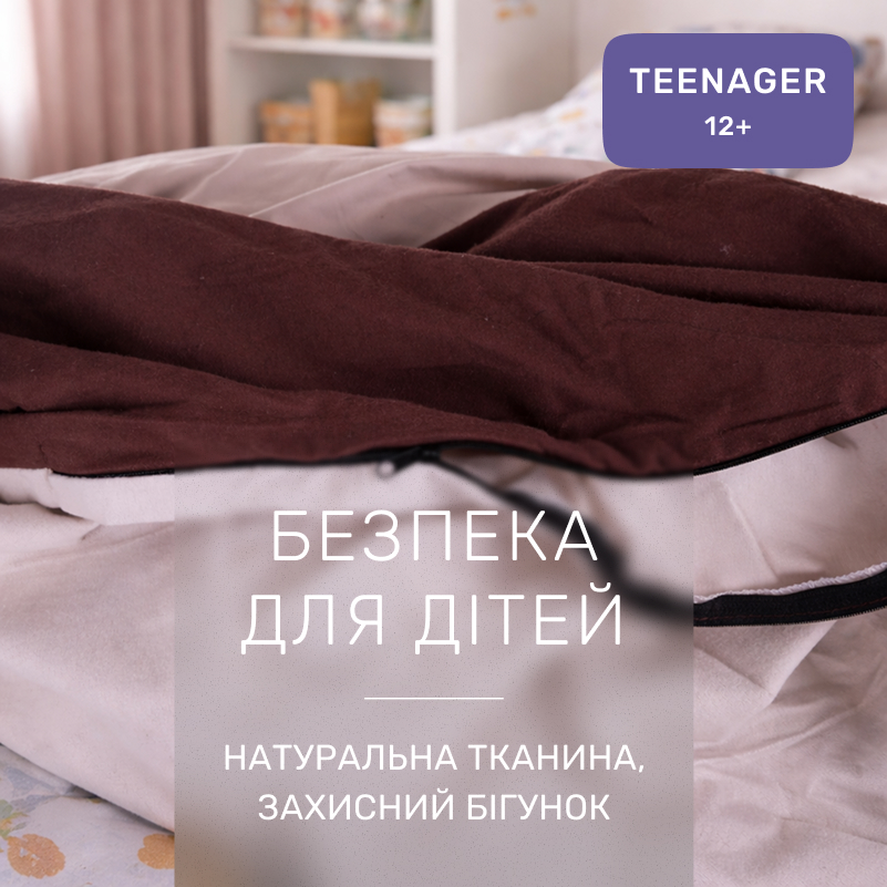 Комплект постельного белья TEENAGER Фланель 004-003 Cappuchino/Brown - 2