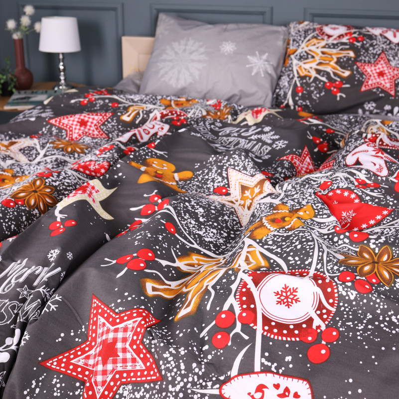 Комплект постельного белья Бязь 17-0880 Holiday Star gray - 4