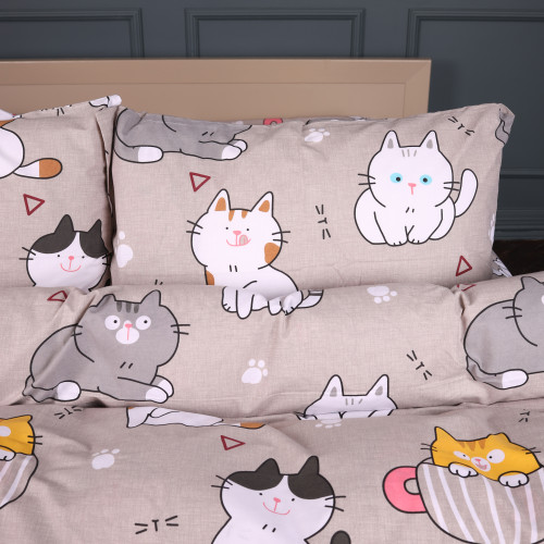 Комплект постельного белья Ranforce Elite 17-0665 Cream Kittens - 2