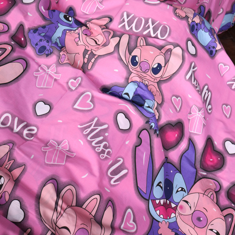 Наволочка Бязь 17-0871 Stitch & Angel Pink - 1