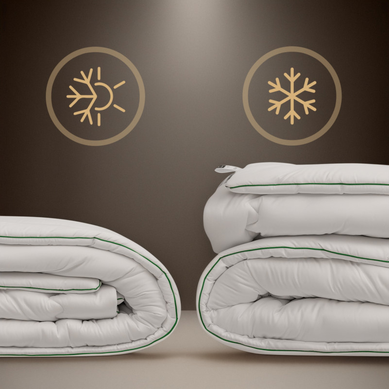 Набор антиаллергенный №9598 "Eco Line Hand Made" EcoSilk Зима (Одеяло + подушка) - 3