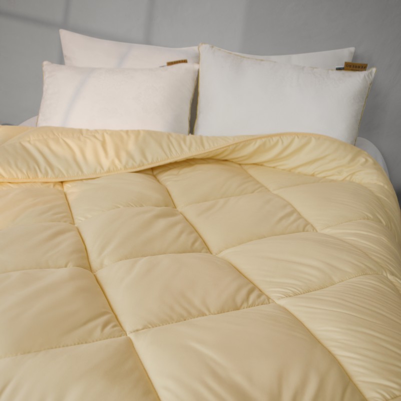 Одеяло эвкалиптовое Eco Light Creamy/Coral №1653, 1738 Eucalyptus микросатин (супер теплое) - 6