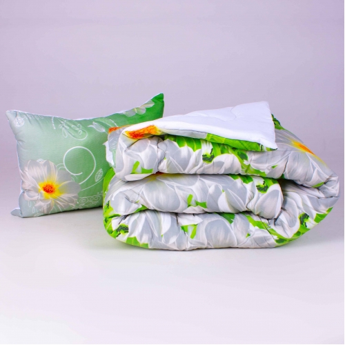 Набор антиаллергенный EcoSilk Зима №5548 Print Line Abriola (одеяло + подушка средняя)