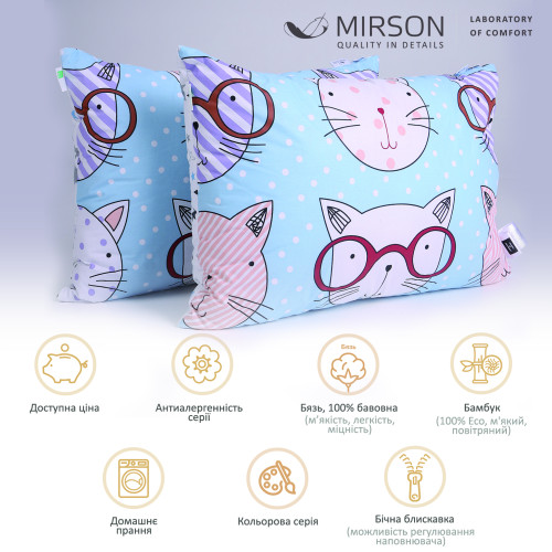 Набор бамбуковых подушек Сolor Fun Line Whales №3103 BamBoo бязь - 2