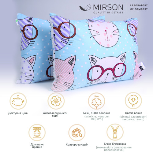 Набор шерстяных подушек Сolor Fun Line Whales №3106 шерсть бязь - 2