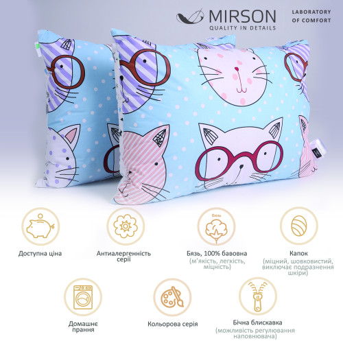 Набор шелковых подушек Сolor Fun Line Whales №3112 шелк Капок бязь - 2