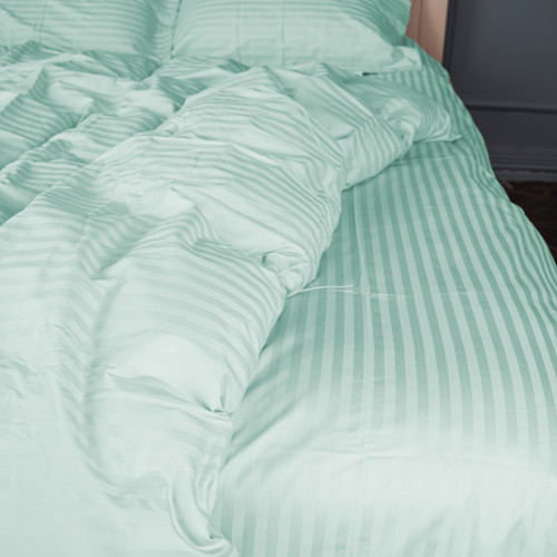 Постельное белье Satin Stripe 30-0013 Azure - 2