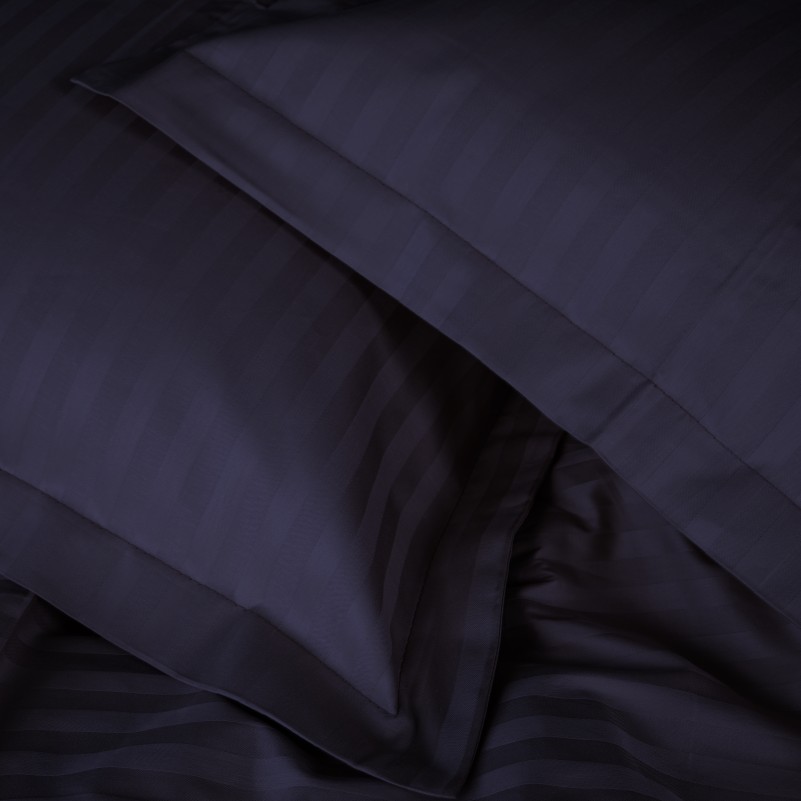 Простынь Satin Stripe 30-0021 Dark Blue - 4