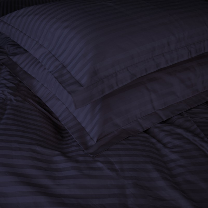 Простынь Satin Stripe 30-0021 Dark Blue - 7