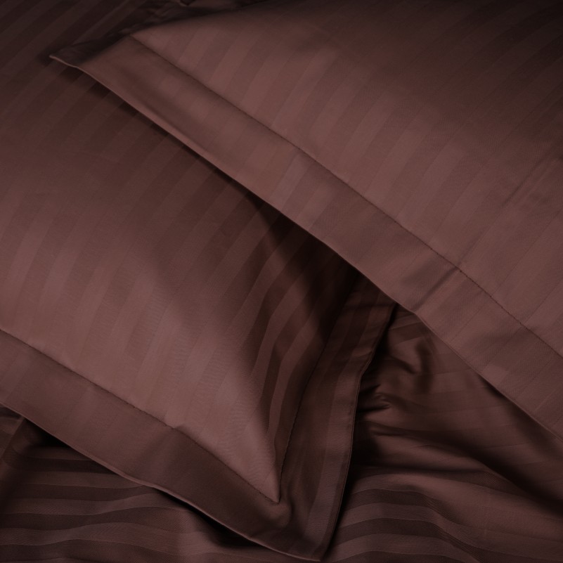 Простынь Satin Stripe 30-0006 Dark Brown - 4