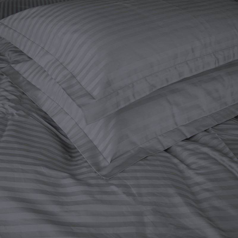 Простынь Satin Stripe 30-0012 Dark Gray - 6