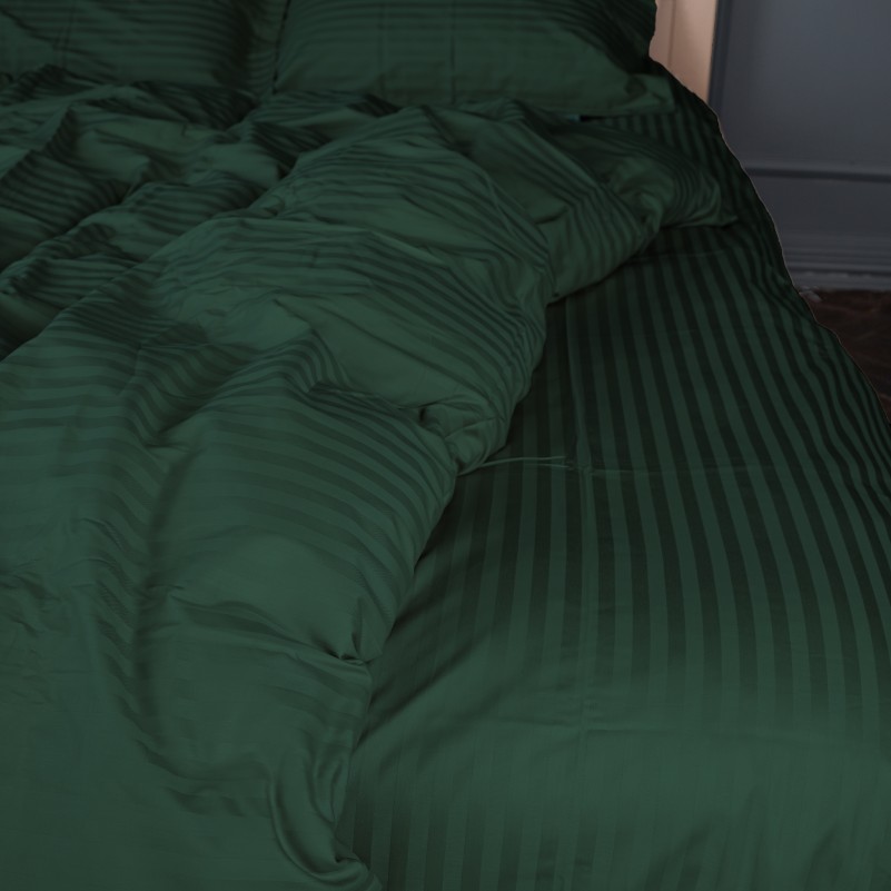 Простынь Satin Stripe 30-0017 Green