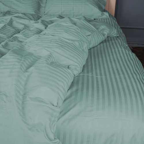 Пододеяльник Satin Stripe 30-0015 Green Wave - 2