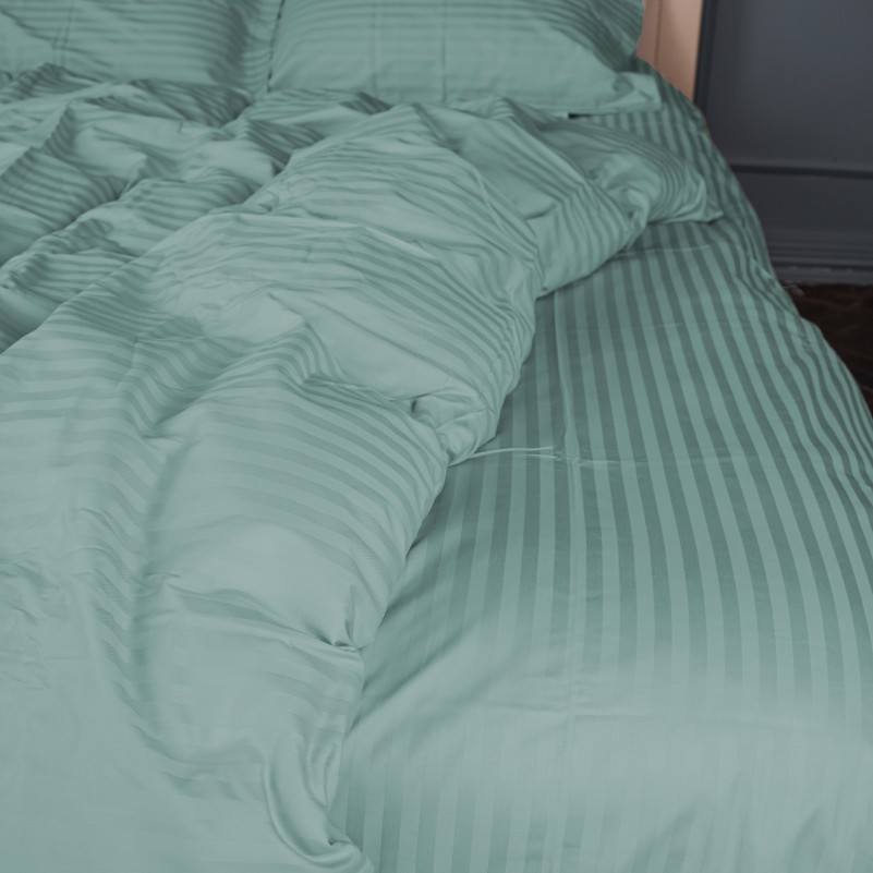 Наволочка Satin Stripe 30-0015 Green Wave - 2