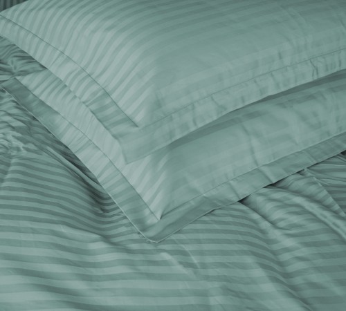 Наволочка Satin Stripe 30-0015 Green Wave