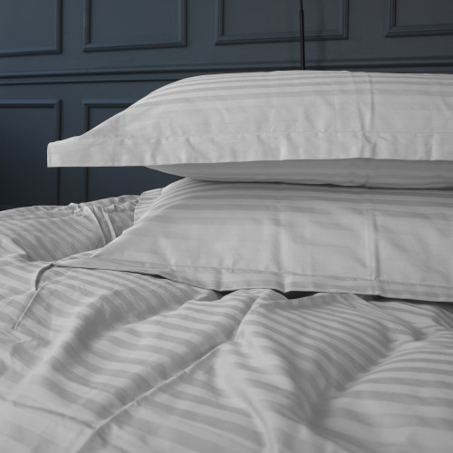 Постільна білизна Satin Stripe 30-0010 Light Gray - 5