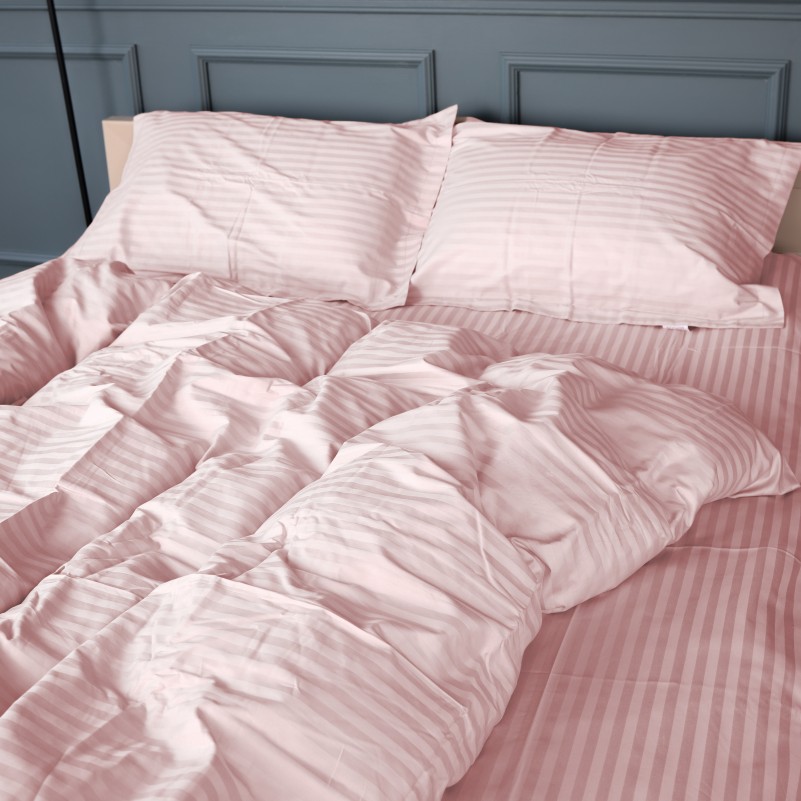 Простынь Satin Stripe 30-0007 Pink - 1