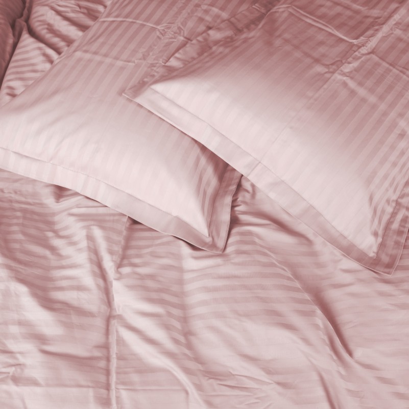 Простынь Satin Stripe 30-0007 Pink - 2