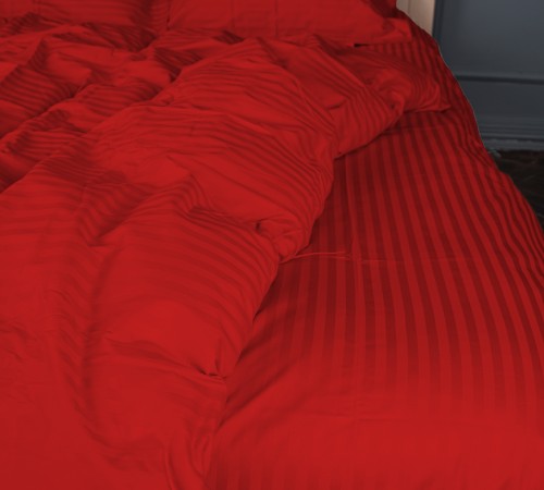 Підковдра Satin Stripe 30-0018 Red - 2