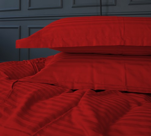 Наволочка Satin Stripe 30-0018 Red