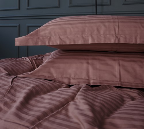 Наволочка Satin Stripe 30-0008 Smoky Pink