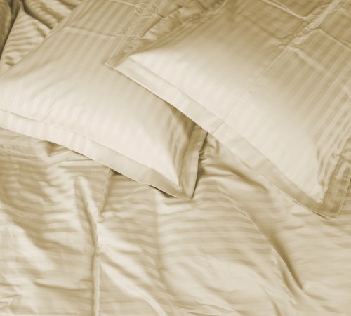 Постельное белье Satin Stripe 30-0002 Soft Yellow
