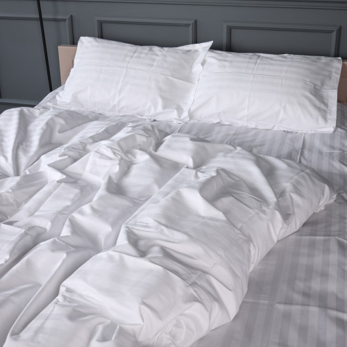 Пододеяльник Satin Stripe 30-0001 White