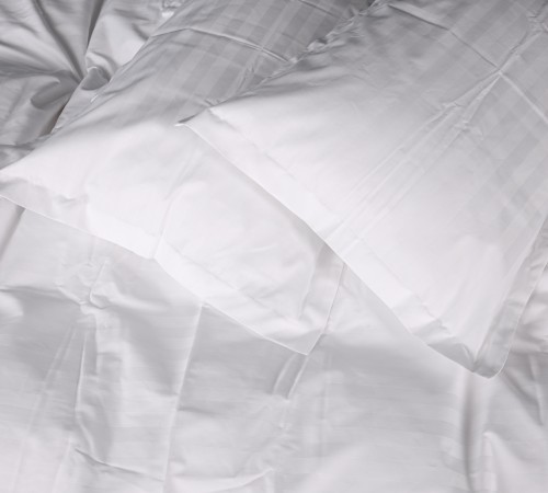Постельное белье Satin Stripe 30-0001 White
