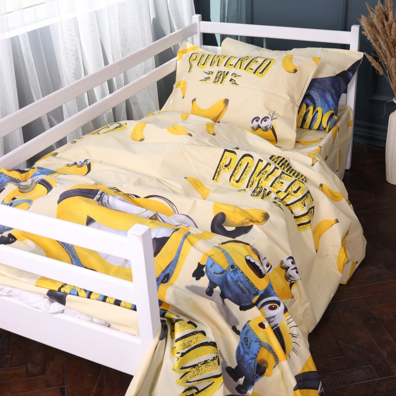 Комплект постільної білизни Бязь 17-0808 Minions and bananas - 3