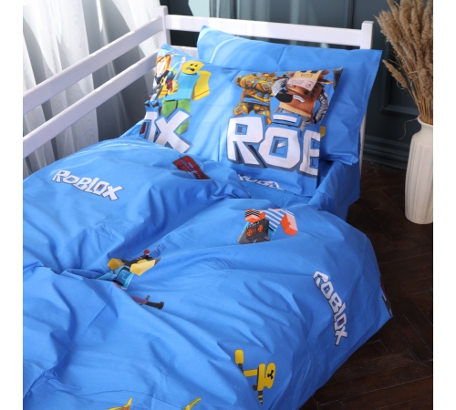 Пододеяльник Бязь Kids Time 17-0820 Roblox game blue - 2