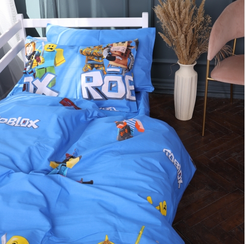 Комплект постільної білизни Бязь Kids Time 17-0820 Roblox game blue - 2