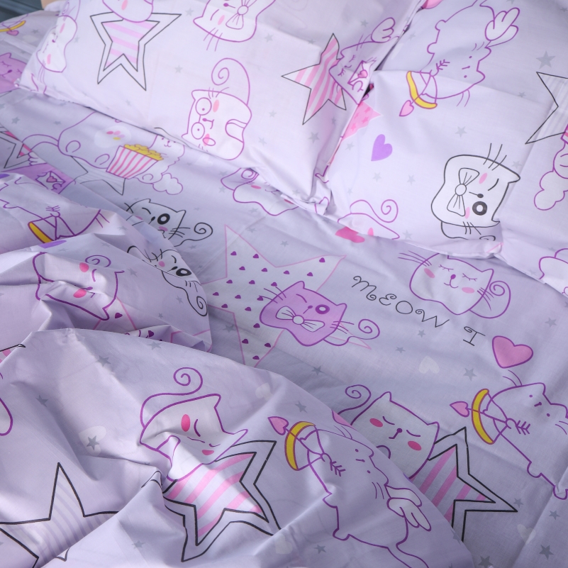 Наволочка Бязь Kids Time 17-0774 Cat party - 2