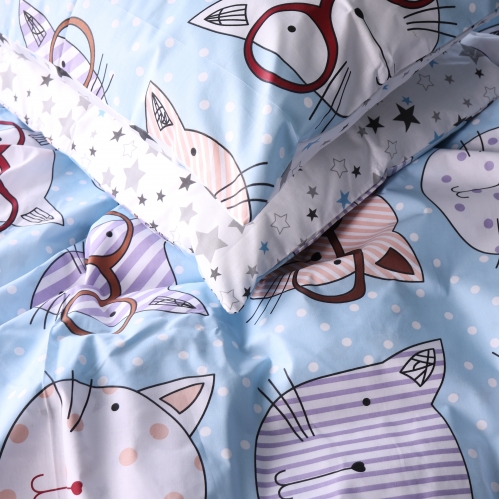 Комплект постільної білизни Бязь 17-0785 Funny cats - 2