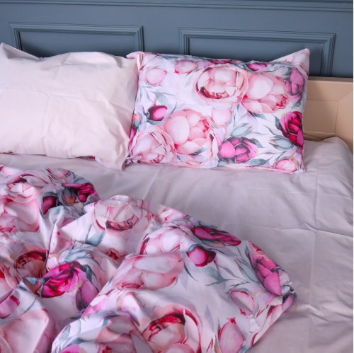 Наволочка Бязь 17-0835 Peony floral - 2