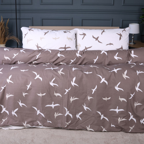 Пододеяльник Ranforce Elite 17-0826 Flying birds brown - 2