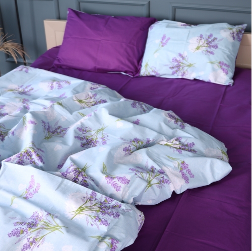 Комплект постільної білизни Бязь 17-0130 Lavender sea